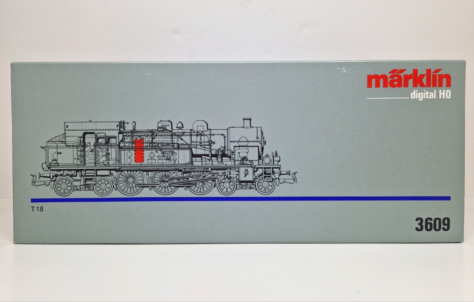 Märklin digital H0 3609 stoomlocomotief T18 KPEV., Ophalen, Wisselstroom, Locomotief, Zo goed als nieuw