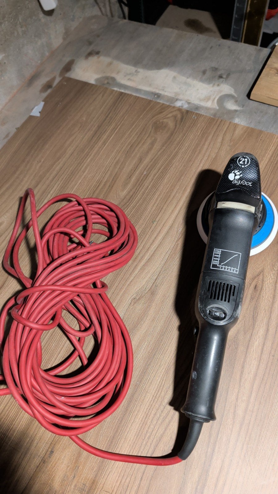 RUPES LHR21II Bigfoot Excentrische Schuurmachine 500W, Ophalen of Verzenden, Gebruikt, Minder dan 600 watt, Excentrische schuurmachine