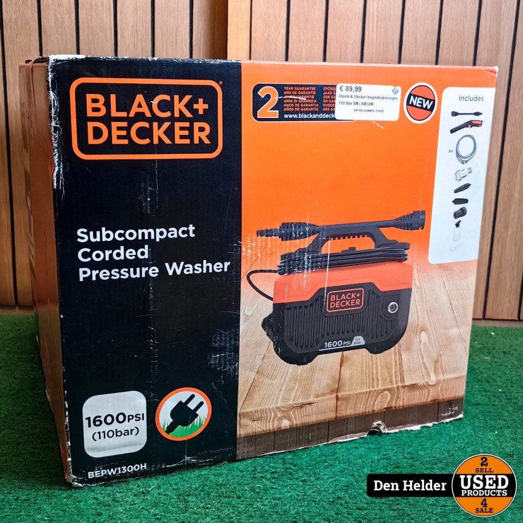 Black & Decker BEPW1300H-QS Hoge Druk Reiniger - Nieuw