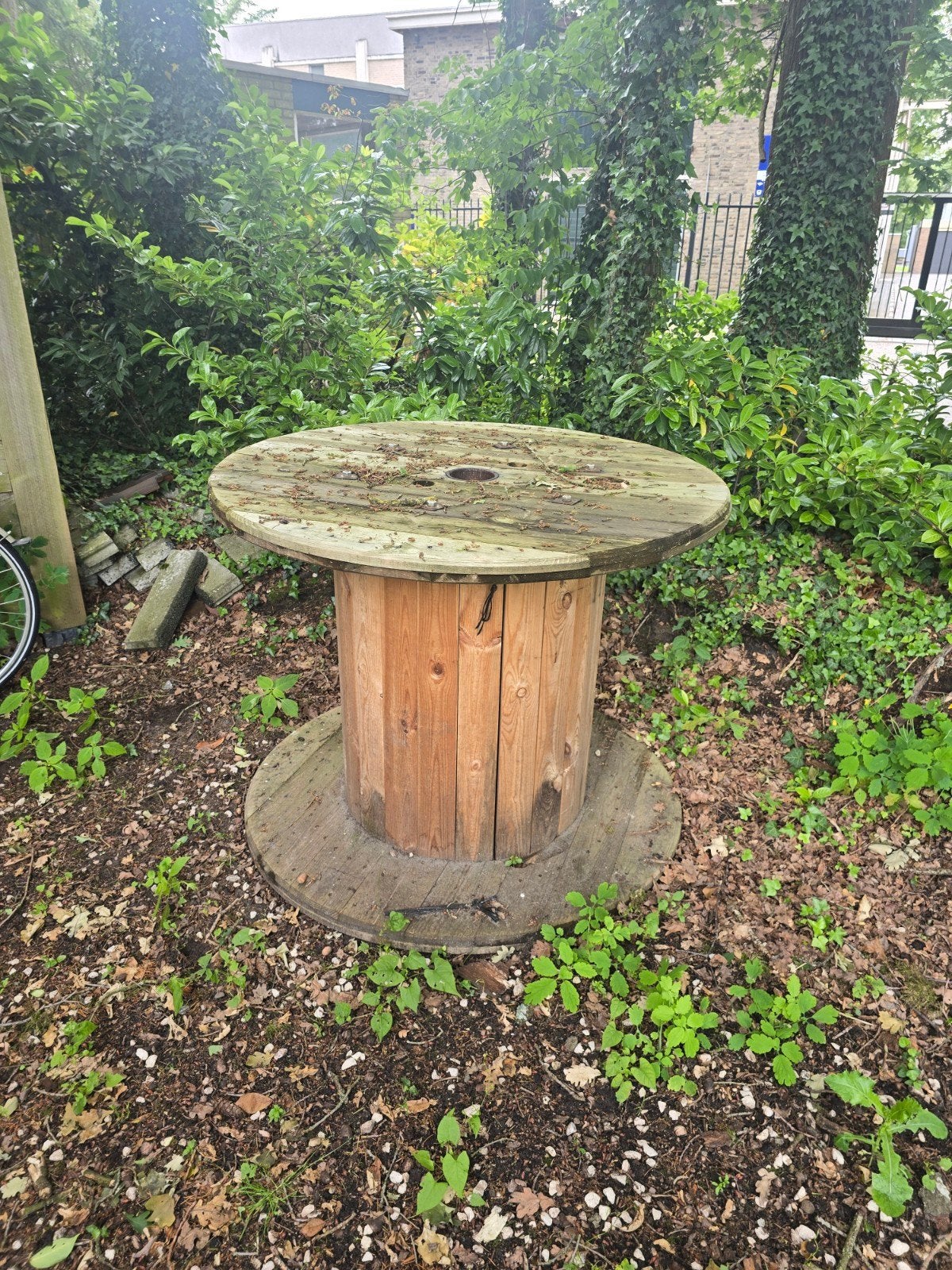 Buitentafel 95 cm hoog en blad van 120 cm, Ophalen of Verzenden, Rechthoekig, 75 cm of meer, 60 cm of meer