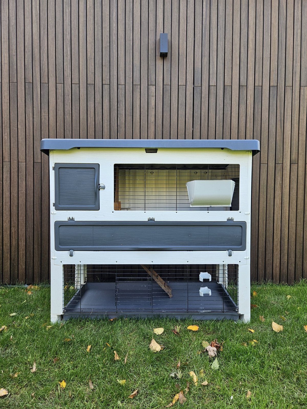 Ferplast konijnenhok Grand Lodge plus in zeer goede staat, Dieren en Toebehoren, Ophalen, 110 cm of meer, 60 tot 90 cm, Zo goed als nieuw