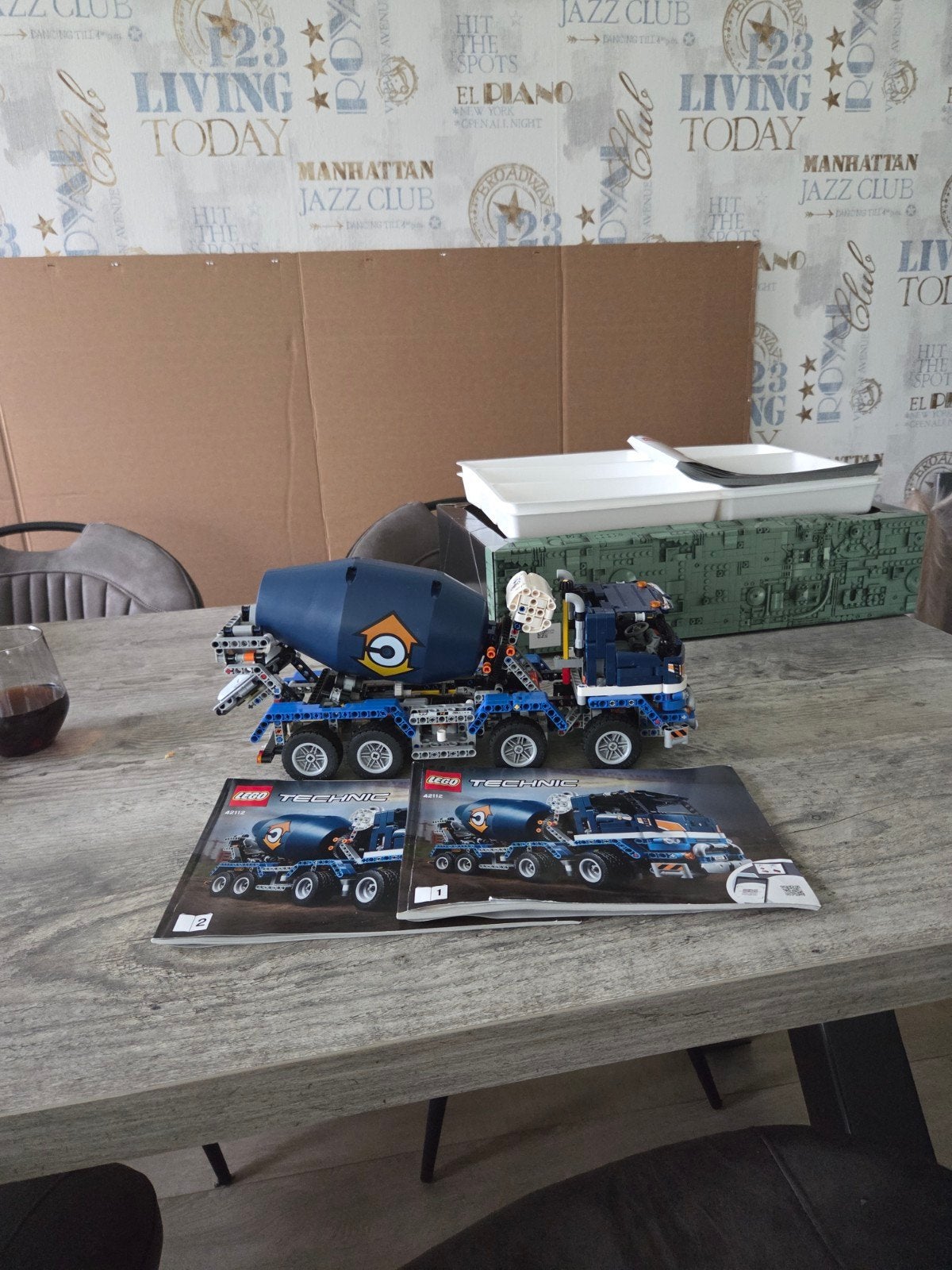 betonmixer kompleet metbouwinstruktie, Gebruikt, Lego, Ophalen of Verzenden, Complete set