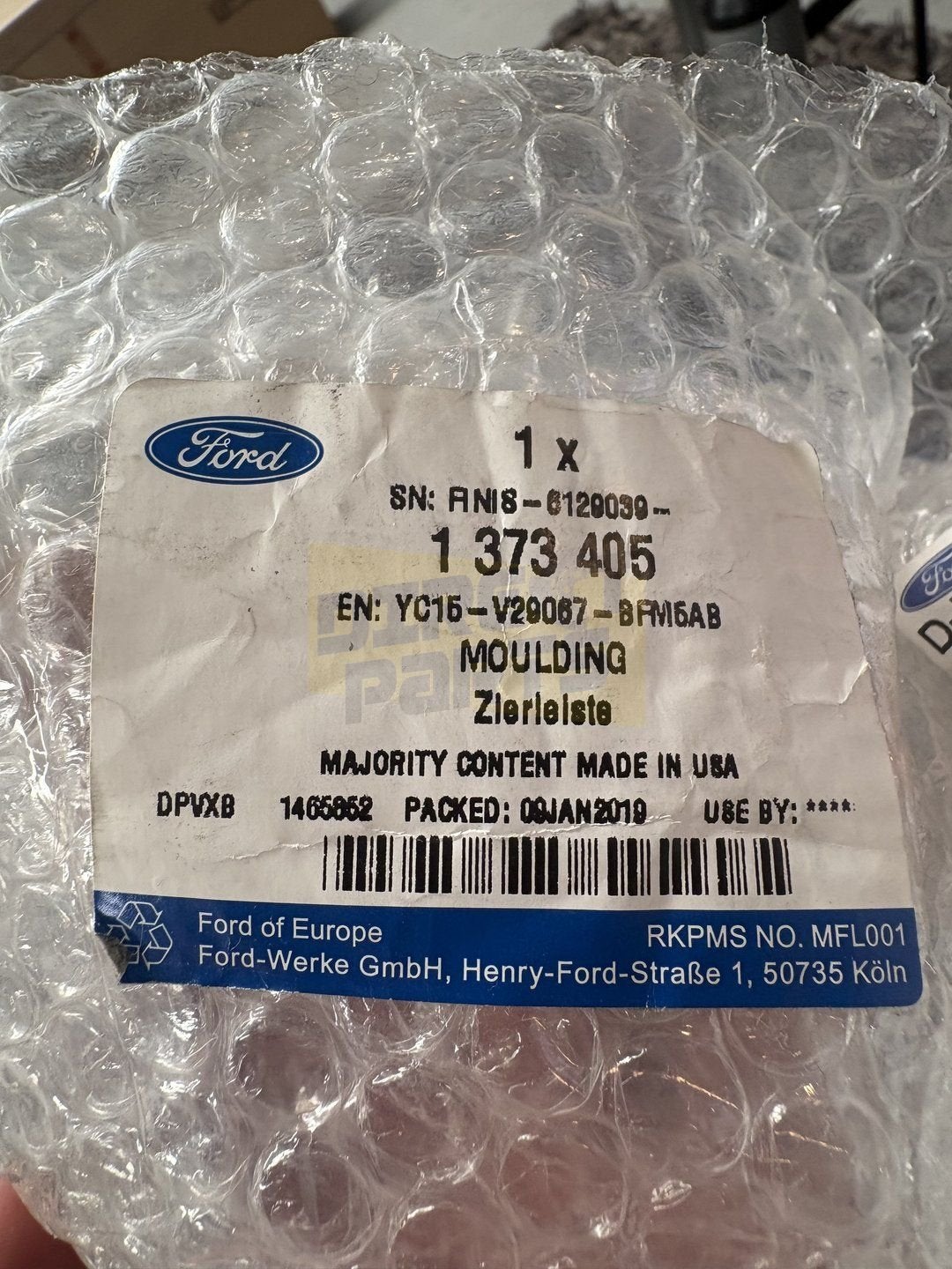 Ford Transit  (04/06-7/12) schuifdeur- / zijwandlijst Links, -, Deur, -, Nieuw