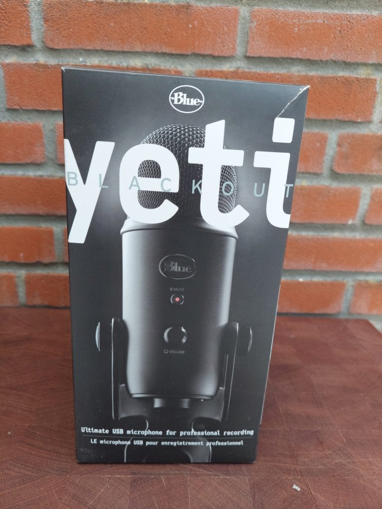 Blue Yeti + boom arm, Ophalen, Gebruikt
