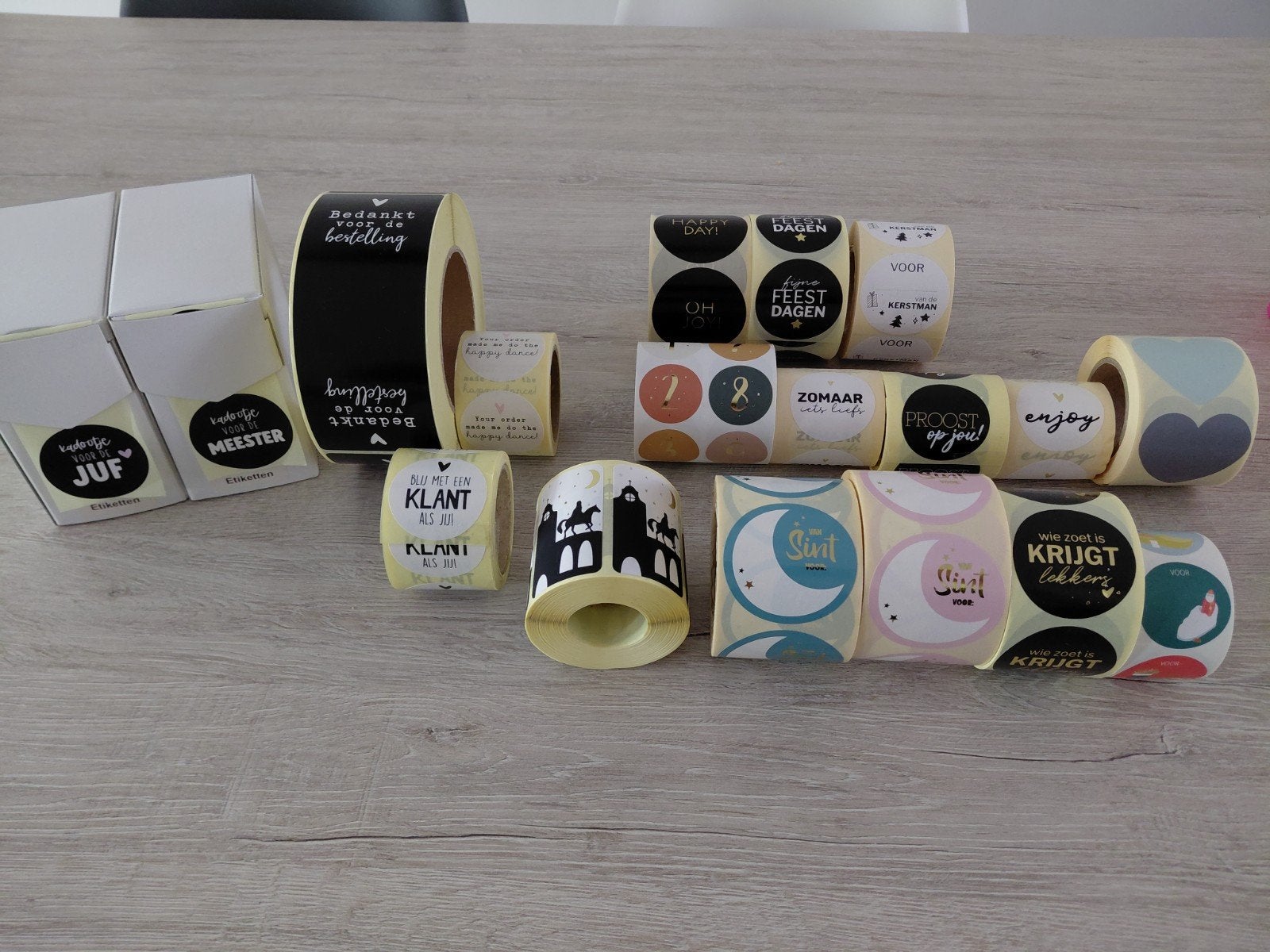 stickers op rol (18 verschillende rollen), Ophalen of Verzenden, Nieuw