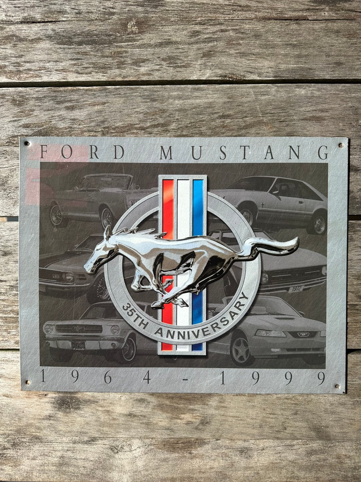 Ford Mustang Reclamebord Mancave / Decoratie, Verzamelen, Ophalen, Zo goed als nieuw, Auto's