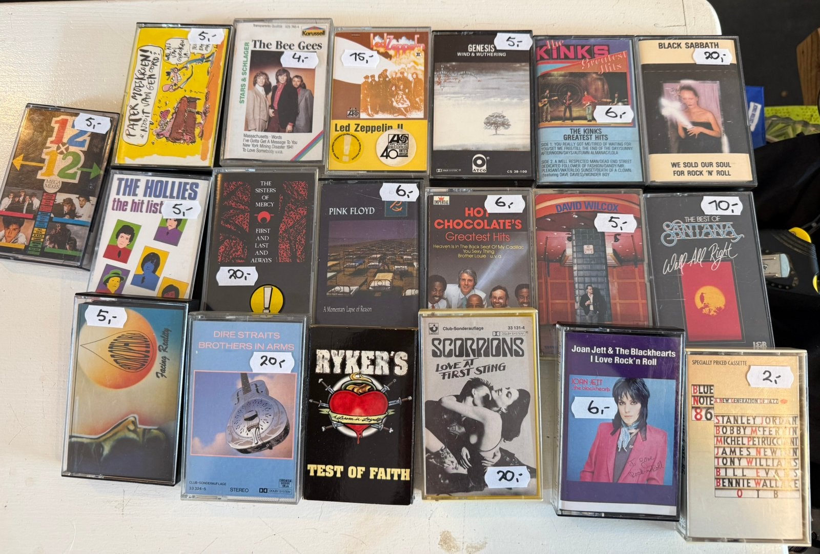 Cassettes Pink Floyd-Black Sabbath enz, Cd's en Dvd's, Gebruikt, 2 t/m 25 bandjes, Ophalen of Verzenden, Origineel