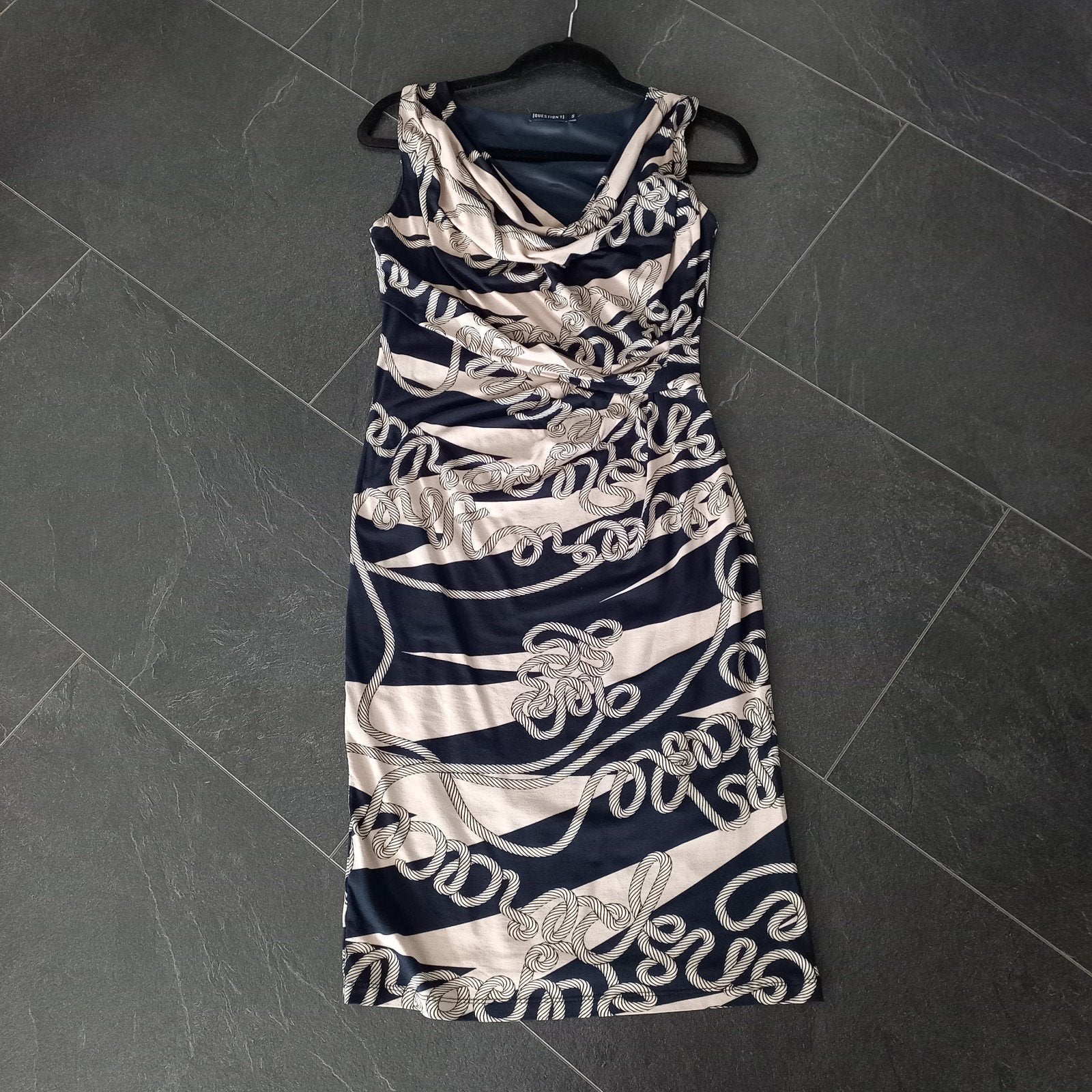 leuke gevoerde strech jurk maat S koopje nu, Maat 38/40 (M), Blauw, Ophalen of Verzenden, Zo goed als nieuw