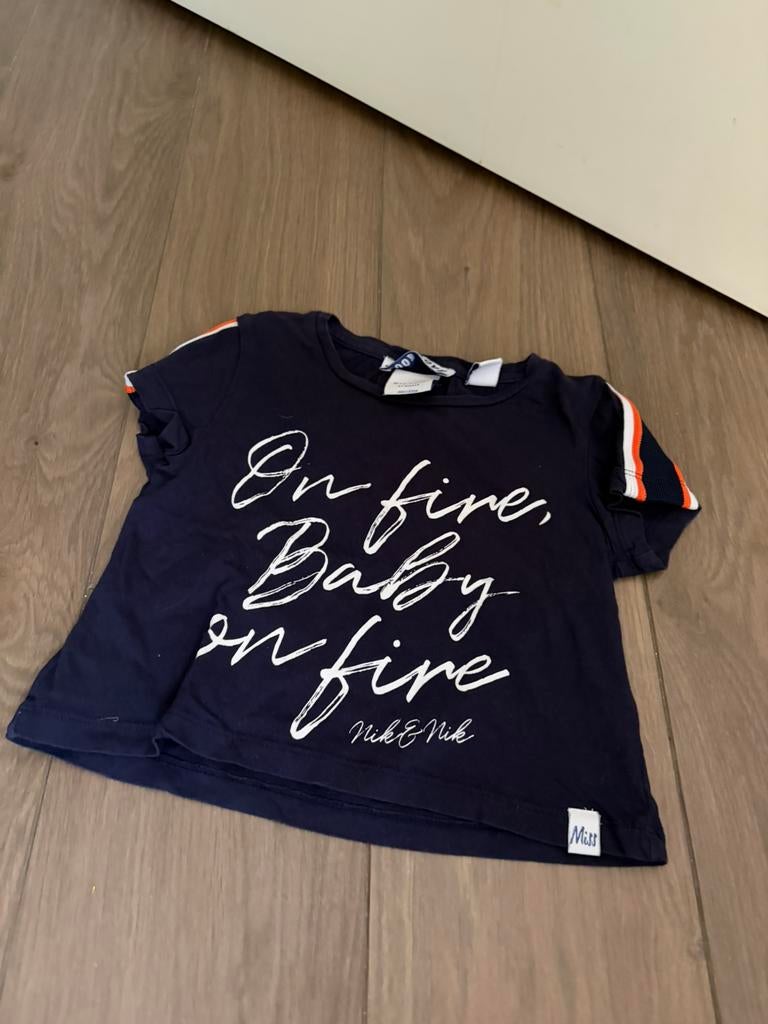 Nieuwstaat Nik&Nik shirt 4 jaar maat 104, Ophalen of Verzenden, Zo goed als nieuw, Meisje, Shirt of Longsleeve