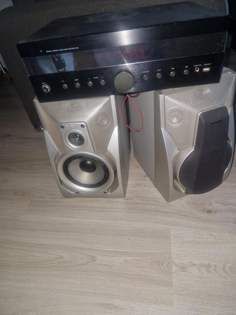 Marquant stereo set met aux aansluiting, Ophalen of Verzenden