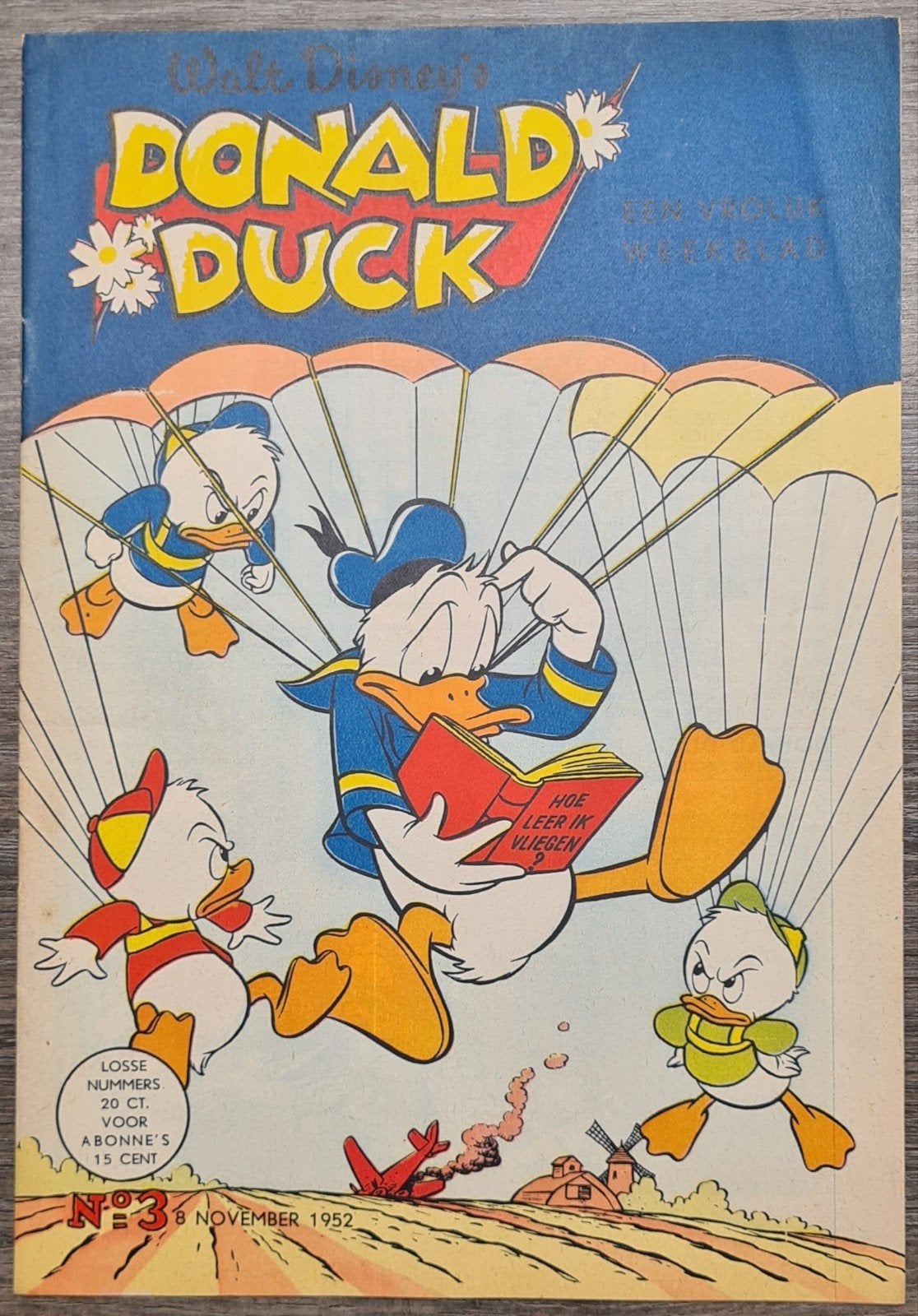 Donald Duck nummer 3 uit 1952, Boeken, Stripboeken, Eén stripboek, Ophalen of Verzenden, Gelezen