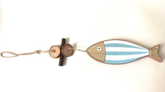 Hanger vis hout, Huis en Inrichting, Woonaccessoires | Overige, Ophalen of Verzenden, Nieuw, Hout