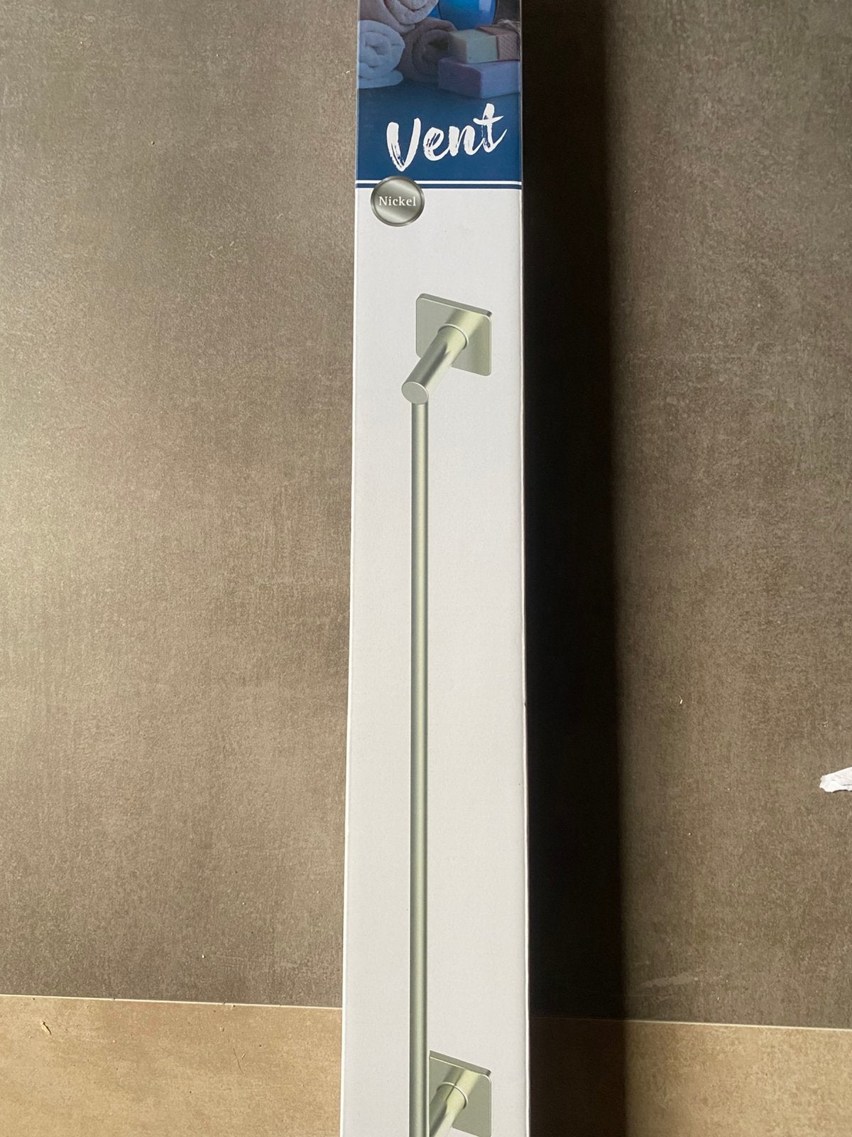 Vent handdoekstang nikkel, Huis en Inrichting, Badkamer | Badtextiel en Accessoires, Ophalen of Verzenden, Nieuw, Overige kleuren