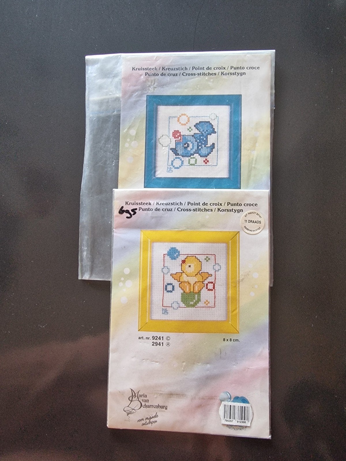 2 Kruissteek Borduurpakketten: Baby Dieren (Nieuw), Ophalen of Verzenden, Nieuw, Handborduren, Borduurpakket