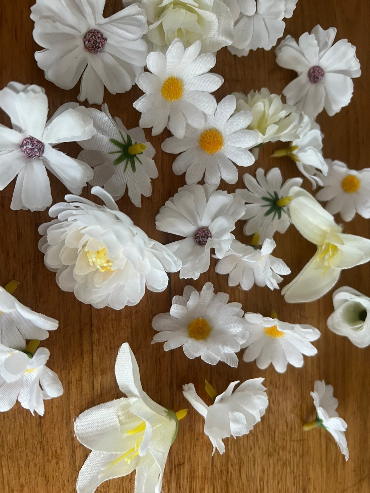 25 Kunstbloemen mix ivoor serie K, Ophalen of Verzenden, Nieuw
