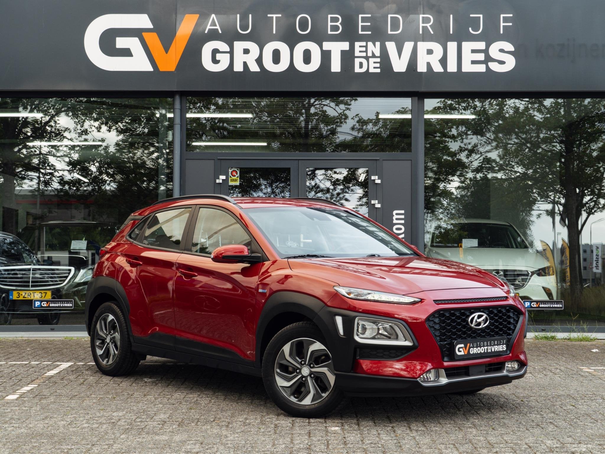 Hyundai Kona 1.6 GDI HEV Comfort|CarPlay|Trekhaak|Camera, Auto's, Hyundai, Stof, Gebruikt, Euro 6, 2 kWh