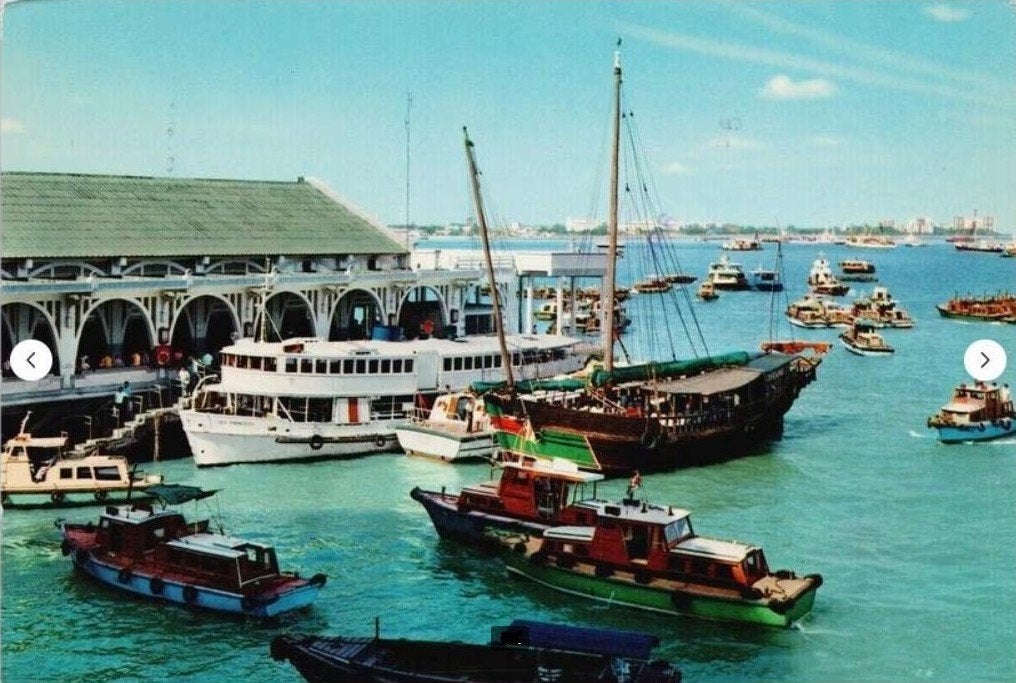 Singapore Cliff Pier aanlegsteiger voor schepen 50erJr, Verzenden, Voor 1920, Ongelopen, Frankrijk