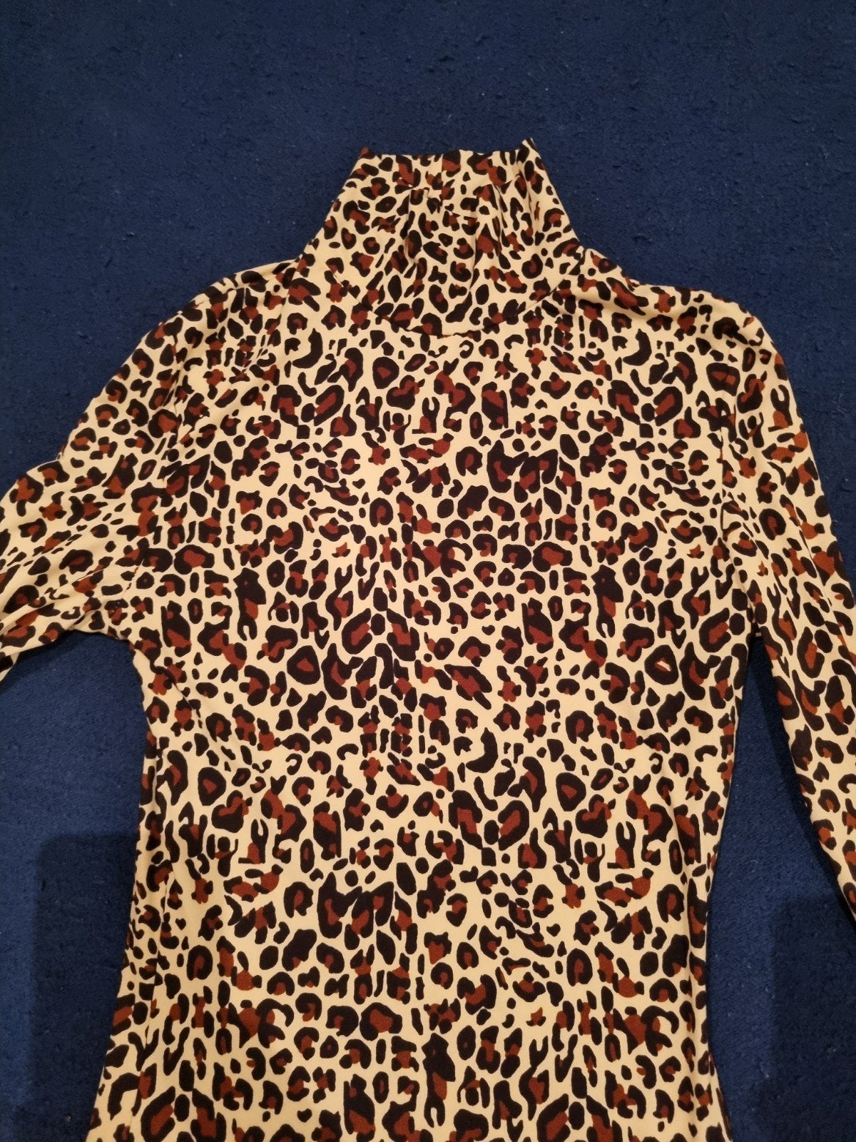 Leopardprint jurk met handschoenen, Verzenden, Zo goed als nieuw, Carnaval