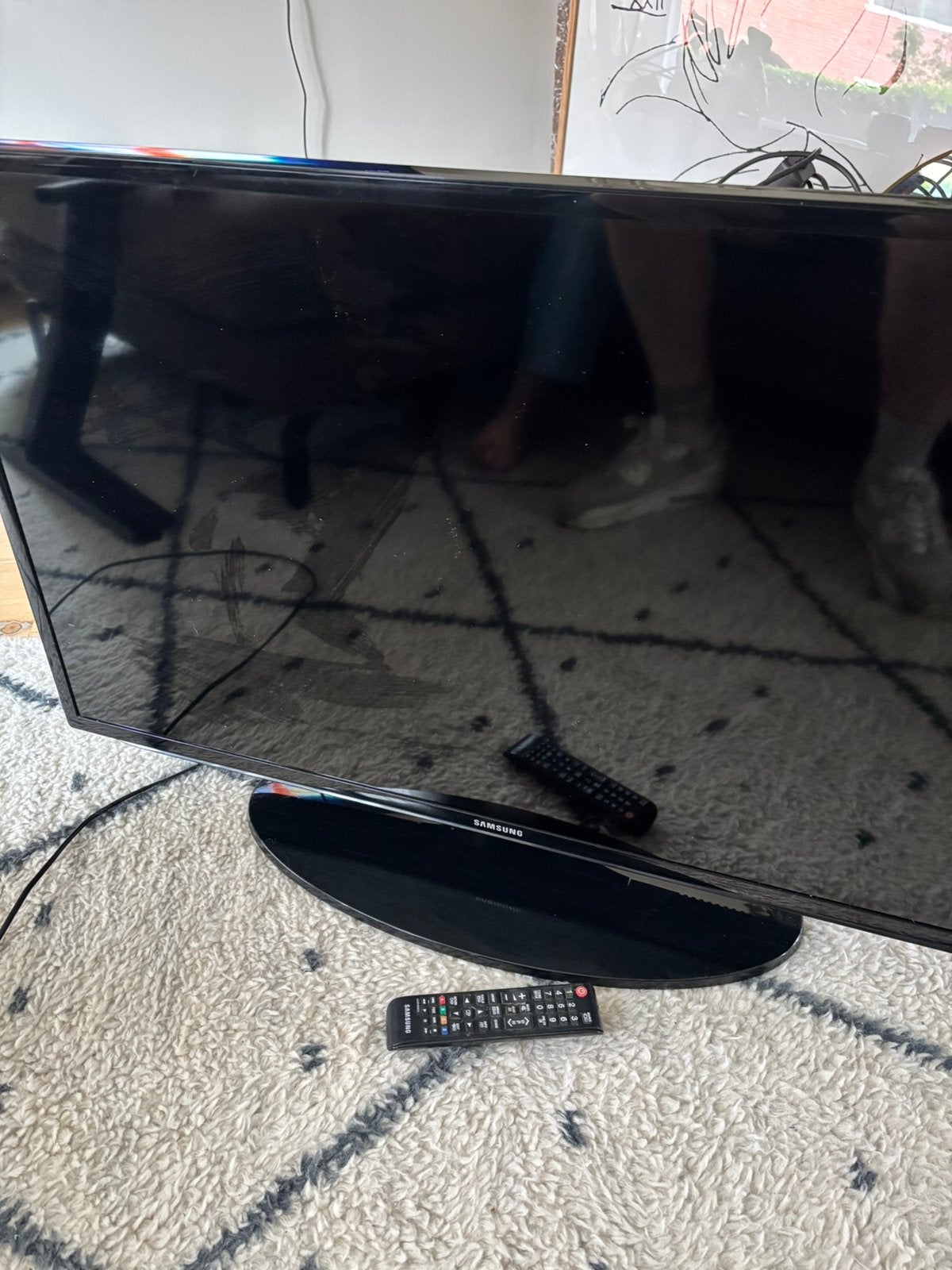 Samsung 40 inch ‘domme’ televisie, Ophalen, Gebruikt, 50 Hz, LCD