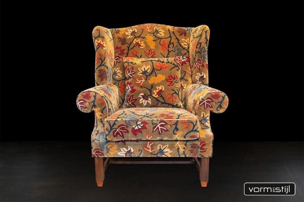Royale wingchair England, Ophalen, Hout, 75 tot 100 cm, Zo goed als nieuw