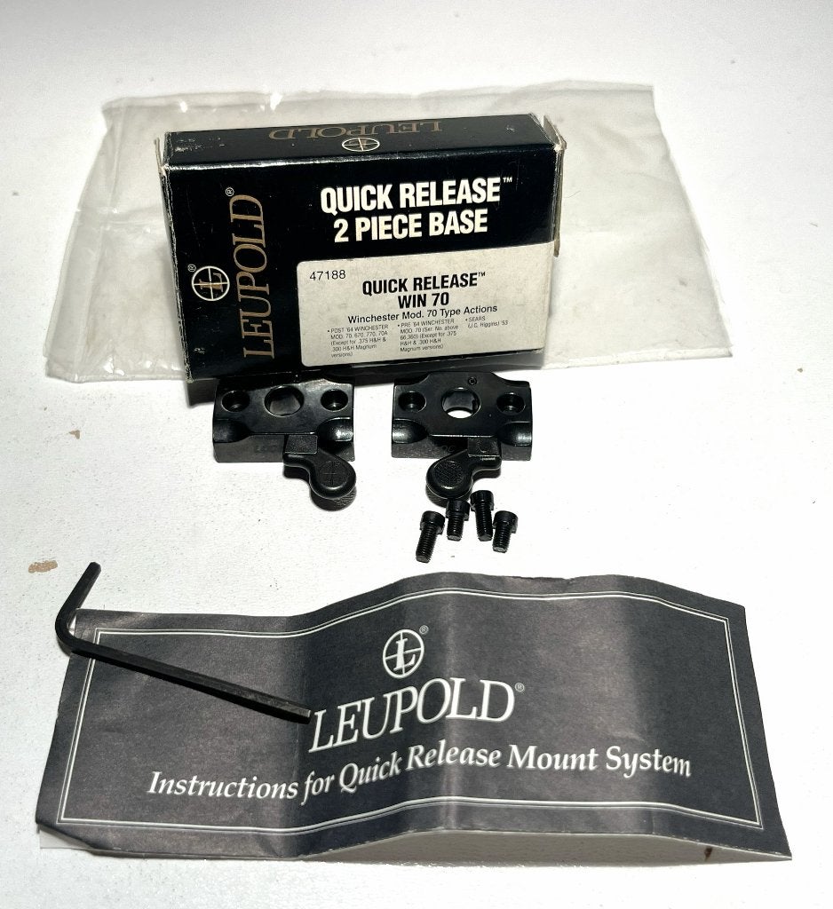 Leupold quick release 2 piece Base, Ophalen of Verzenden, Nieuw