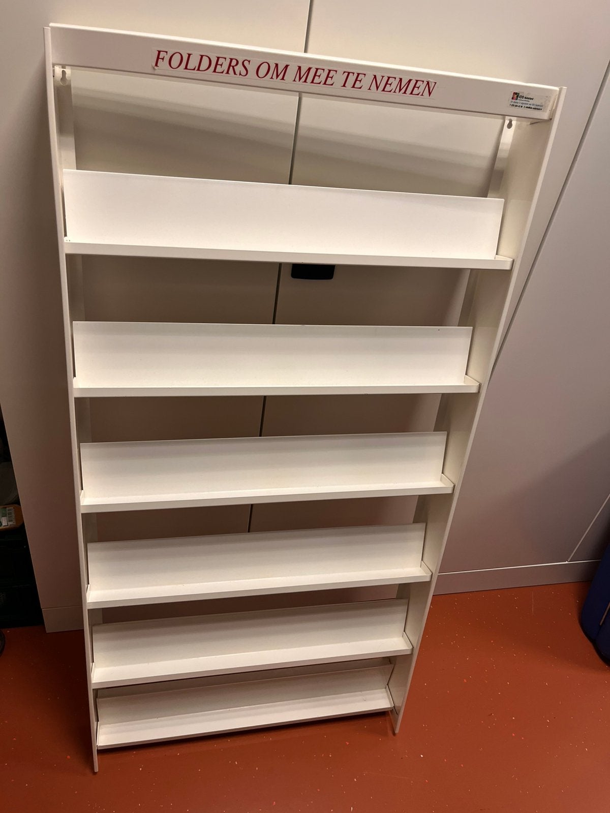 Flyer en folder rek, Ophalen, Gebruikt