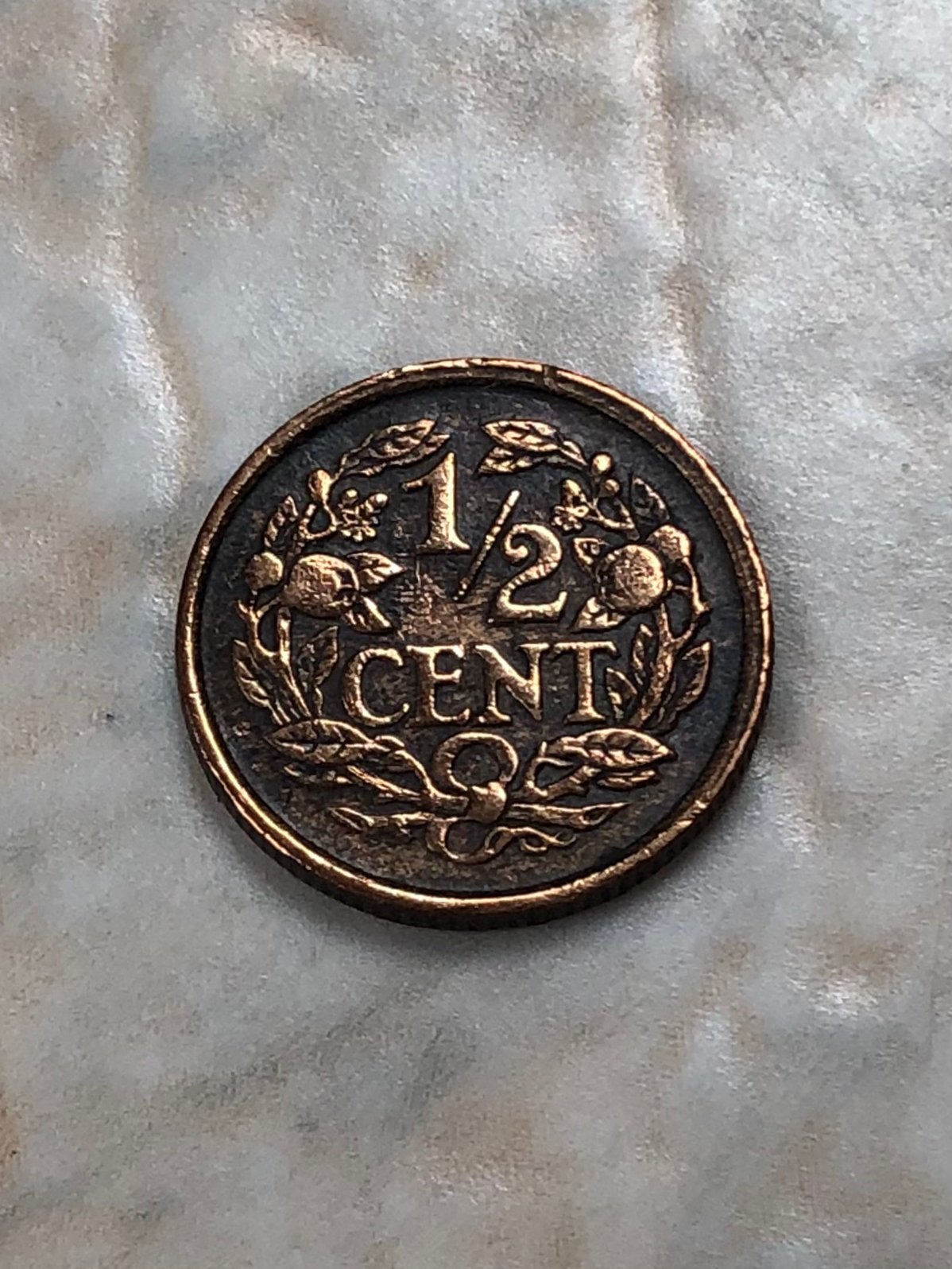 1/2 cent 1917, Postzegels en Munten, Munten | Nederland, Verzenden, Koningin Wilhelmina, Overige waardes, Losse munt