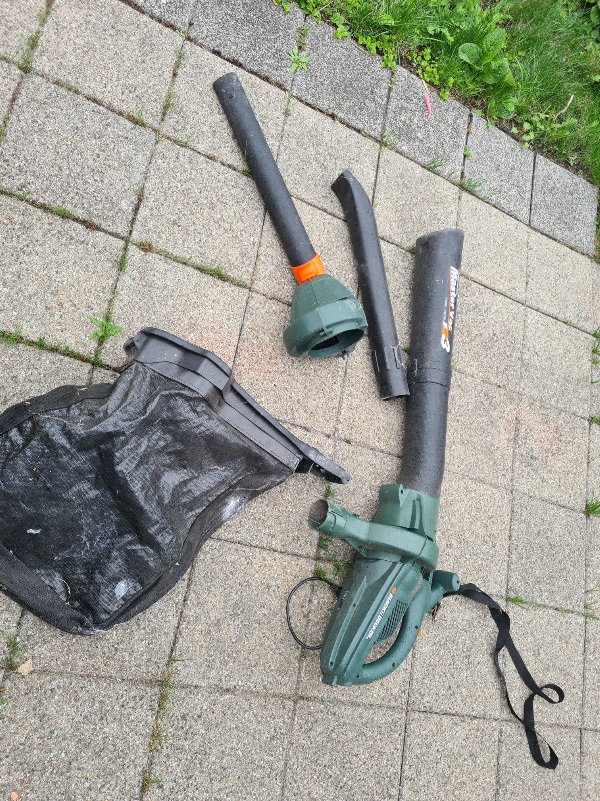 Black & Decker Master Vac GW250 Bladblazer/Bladzuiger, Tuin en Terras, Ophalen, Gebruikt, Handgedragen, Elektrisch