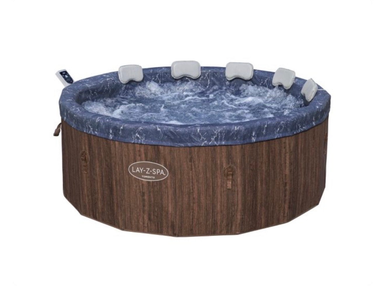 Lay-Z-Spa Toronto 7 Persoons Opblaasbare Jacuzzi, Ophalen, Nieuw, Afdekzeil, Opblaasbaar
