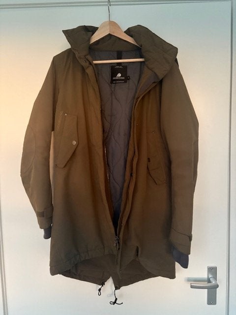 Didriksons Parka Winterjas - Maat 36 - Khaki, Kleding | Dames, Ophalen of Verzenden, Zo goed als nieuw, Maat 36 (S), Didriksons