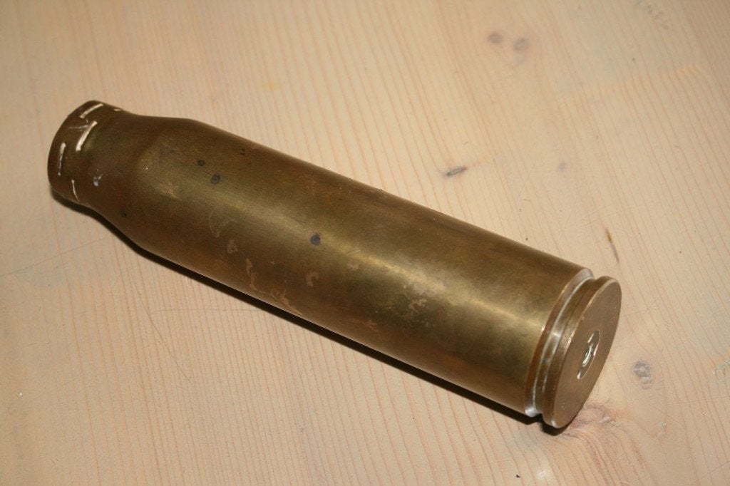 Huls kaliber 30 x 170, begin jaren '50, Ophalen of Verzenden, Landmacht, Nederland, Hulzen of Bodemvondsten