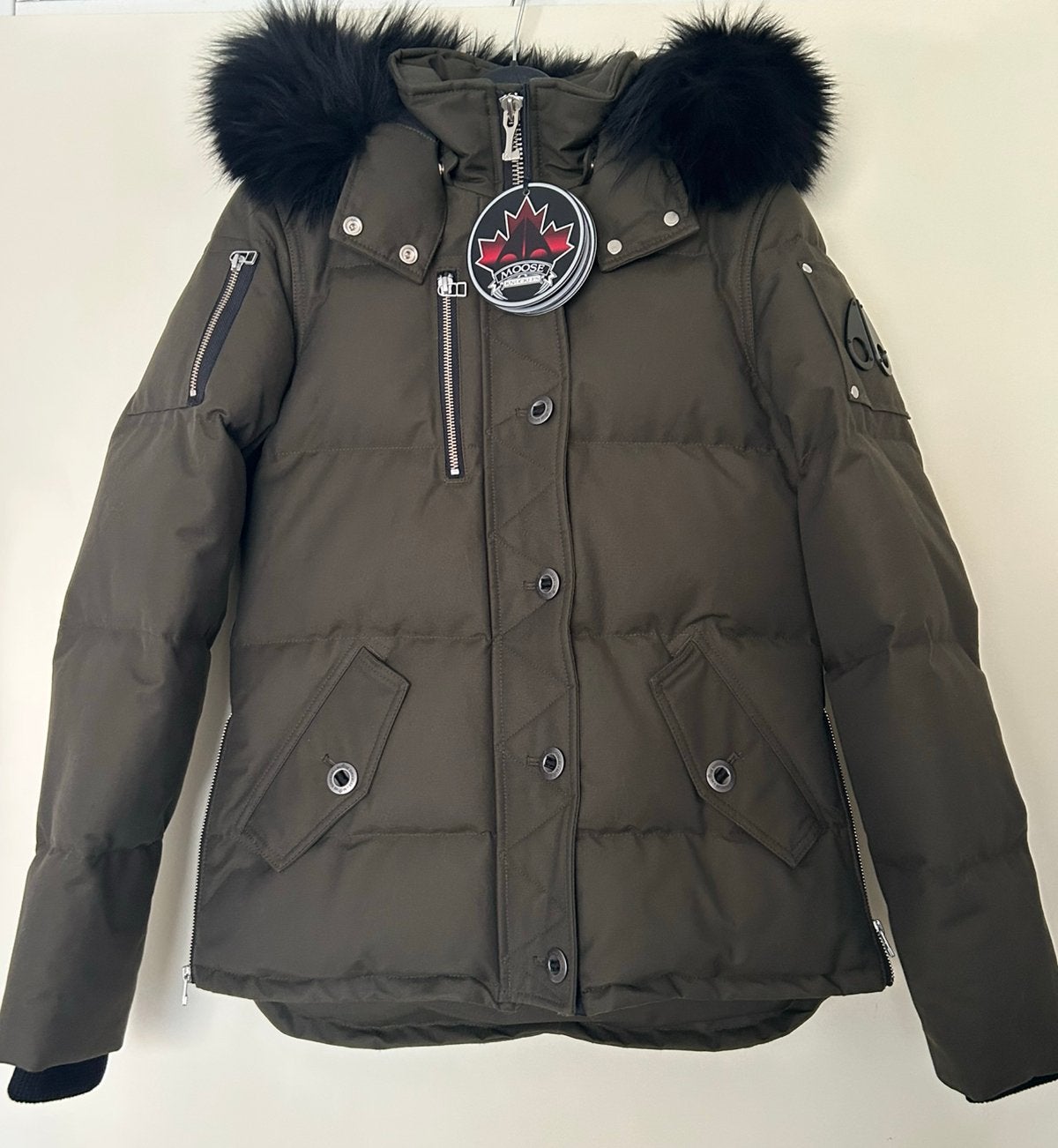 Moose Knuckles Canada jas leger groen size M, Ophalen, Nieuw, Maat 38/40 (M), Groen