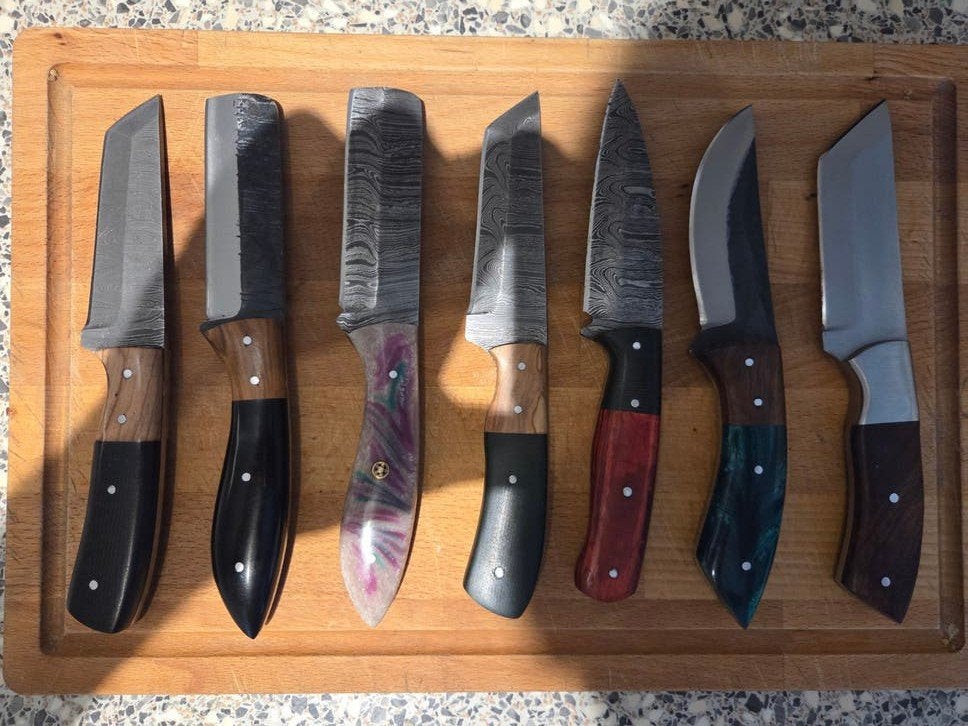 Unieke handgemaakte messen collectie (bushcraft - jachtmes), Ophalen, Nieuw