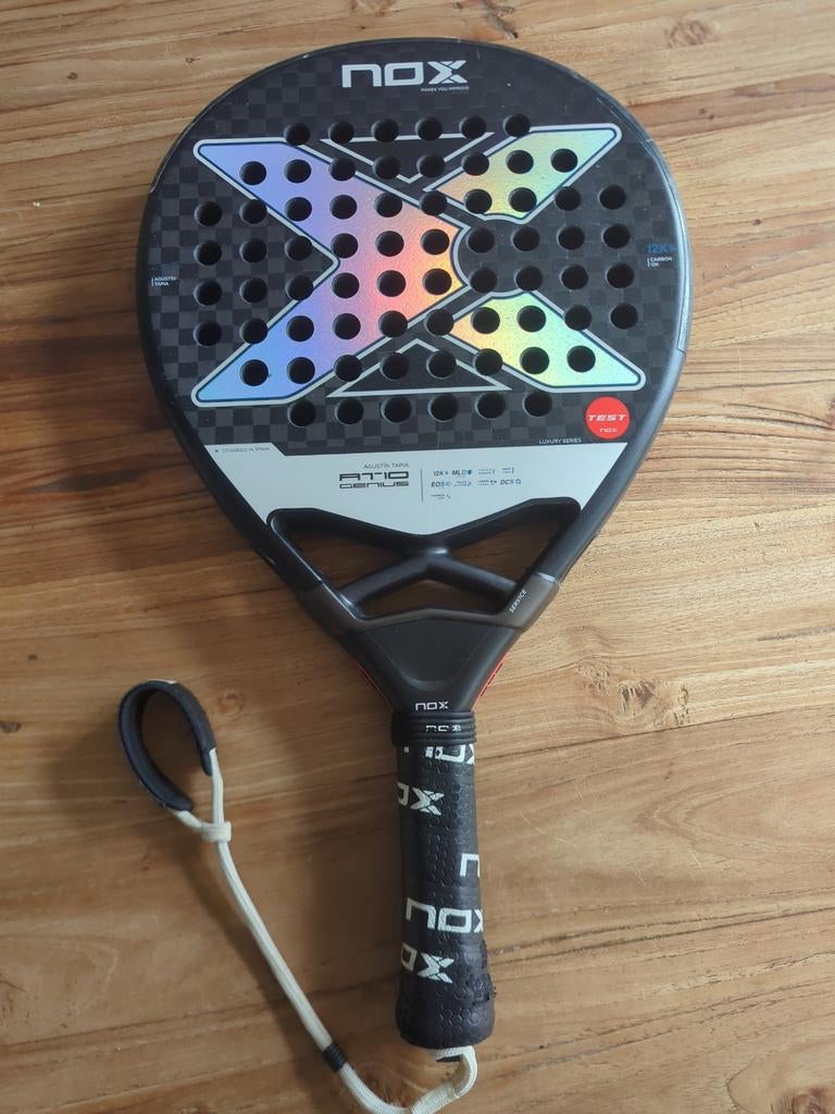 Nox AT10 Genius Padelracket - Zo goed als nieuw, Sport en Fitness, Ophalen of Verzenden, Zo goed als nieuw, Padelracket