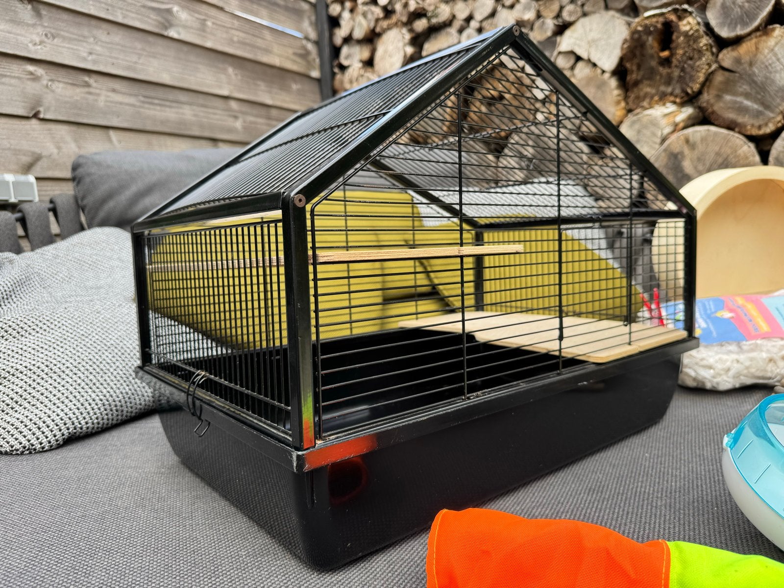Knaagdierenhok met toebehoren., Dieren en Toebehoren, Knaagdieren en Konijnen | Hokken en Kooien, Zo goed als nieuw, Ophalen, Minder dan 60 cm