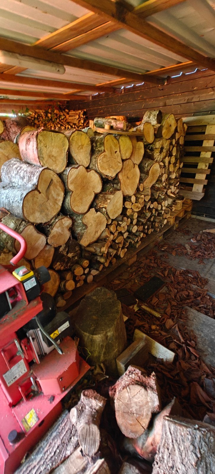 circa 7 kuub haardhout deels gekloofd, Tuin en Terras, Haardhout, 6 m³ of meer, Ophalen, Overige houtsoorten