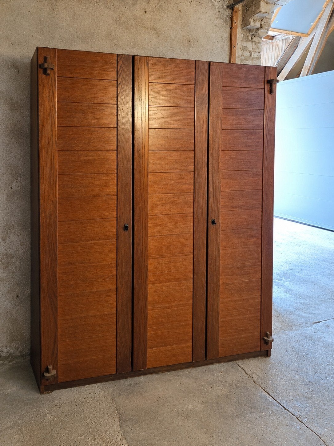 Retro vintage kast, kledingkast, linnenkast, hangkast, Ophalen, Gebruikt, 50 tot 75 cm, 150 tot 200 cm