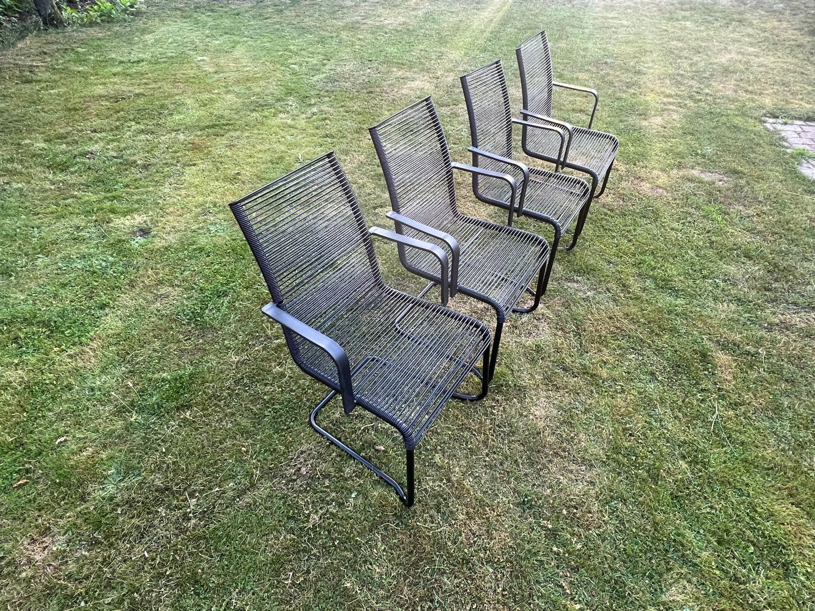 4x Ikea Väsman tuinstoelen - Zwart, Tuin en Terras, Tuinstoelen, Ophalen, Gebruikt, Metaal