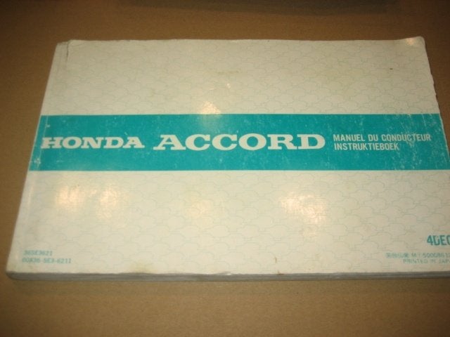 Handleiding honda accord 1986, Ophalen of Verzenden