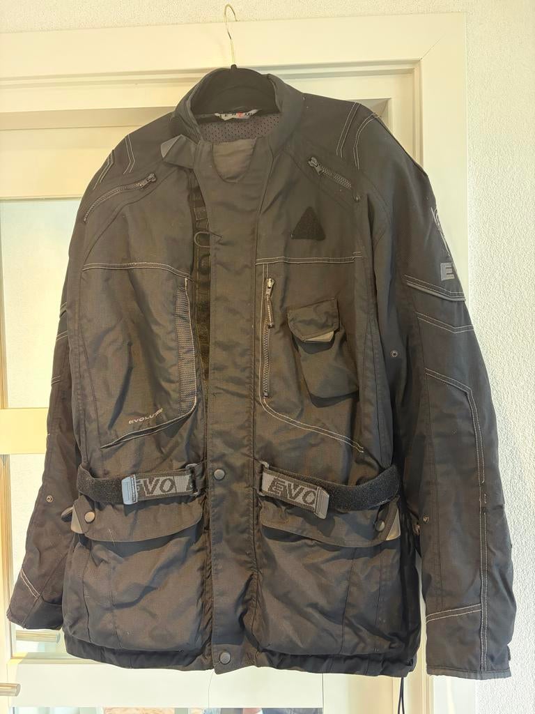 EVO Motorjas/Broek  combi Textiel Zwart - Heren Maat XXL/XL, Motoren, Kleding | Motorkleding, Ophalen of Verzenden, Tweedehands