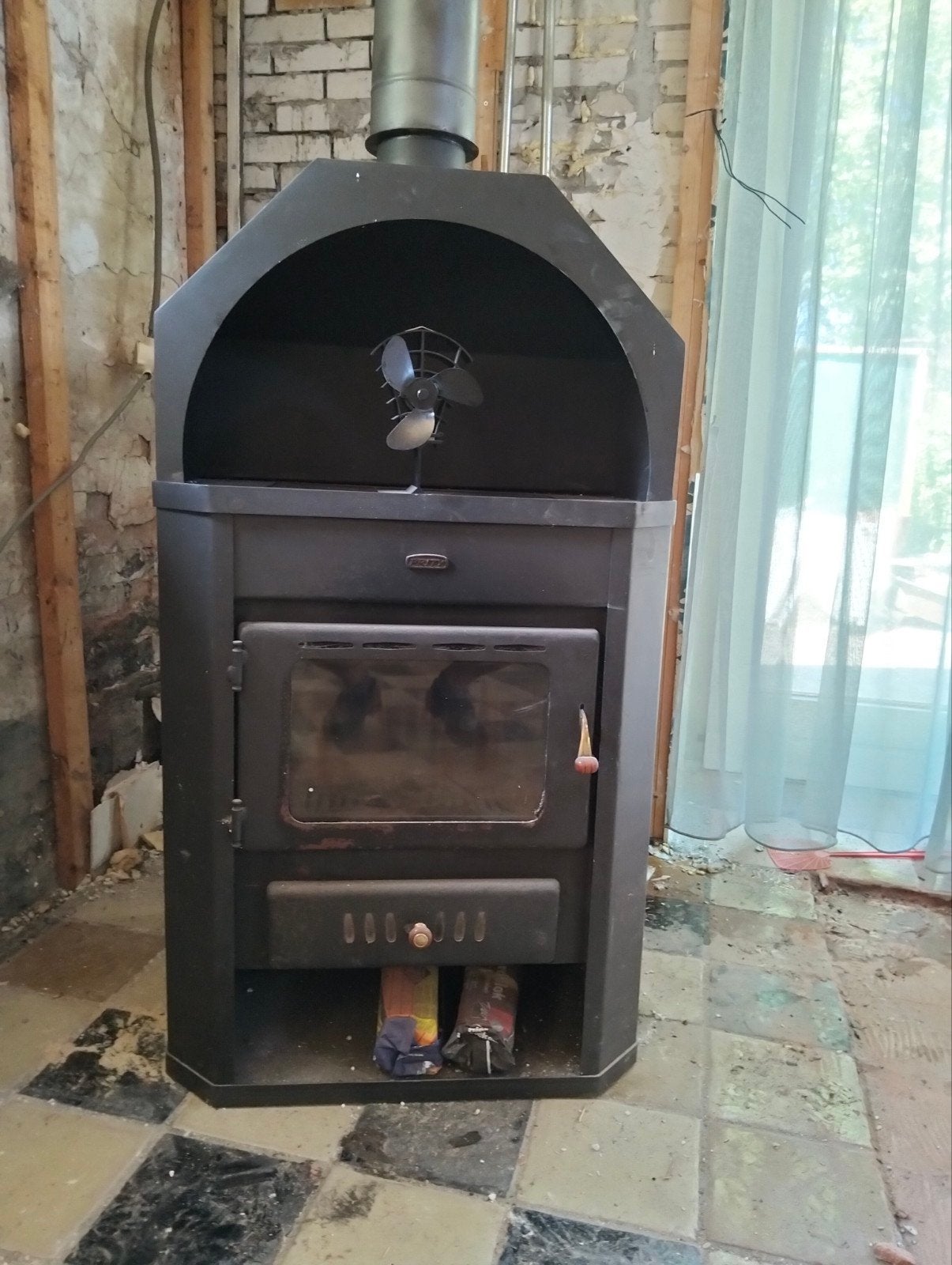 cv  houtkachel prity w17, Huis en Inrichting, Ophalen, Hout, Houtkachel