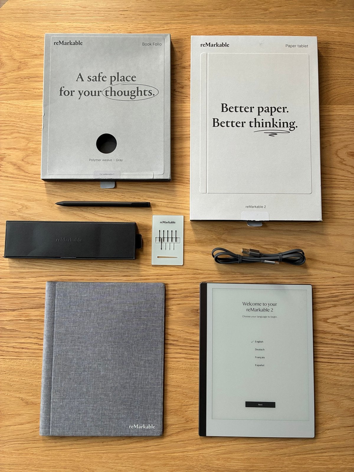 reMarkable 2 Paper Tablet met Marker en Book Folio, 8 GB, Touchscreen, Ophalen of Verzenden, Zo goed als nieuw