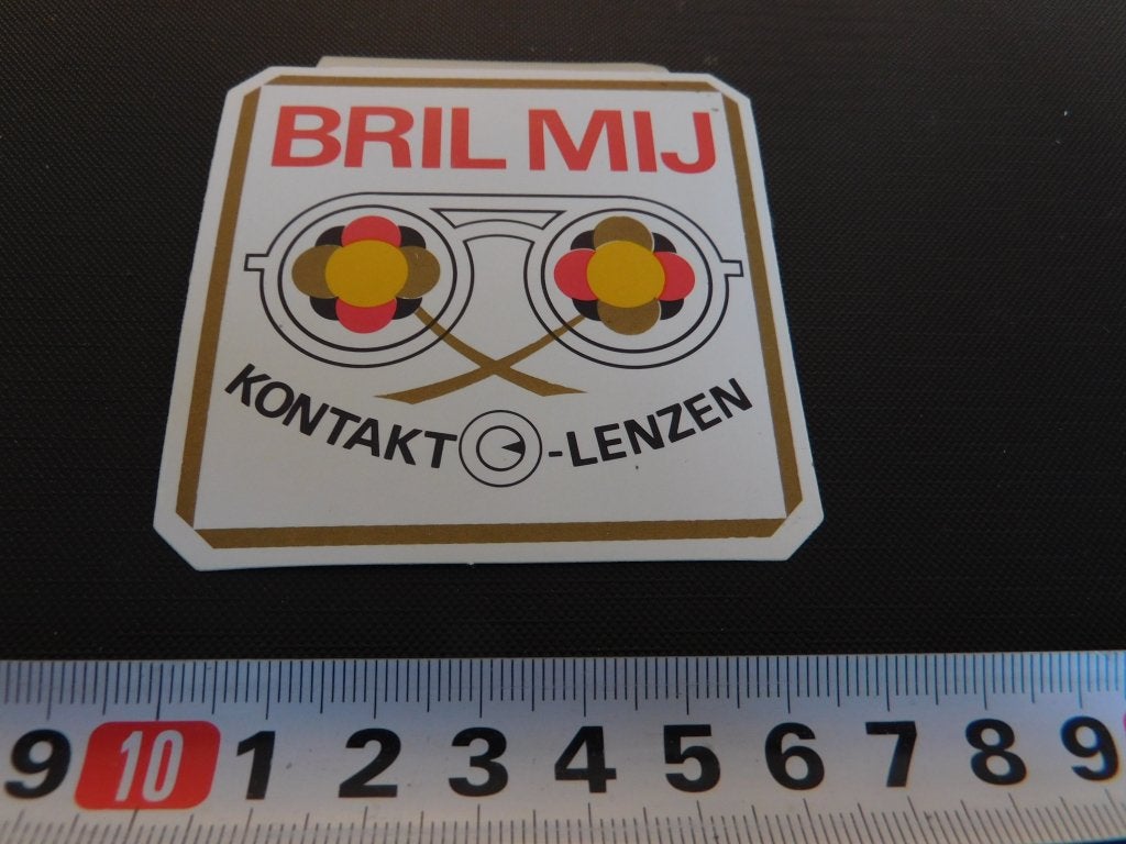 sticker logo BRILMIJ kontakt-lenzen *, Ophalen, Zo goed als nieuw