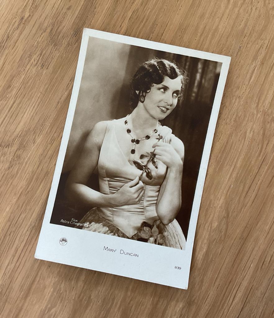 Ansichtkaart Mary Duncan - Vintage Hollywood Actrice, Verzamelen, Ophalen of Verzenden, Voor 1920, Ongelopen, Frankrijk