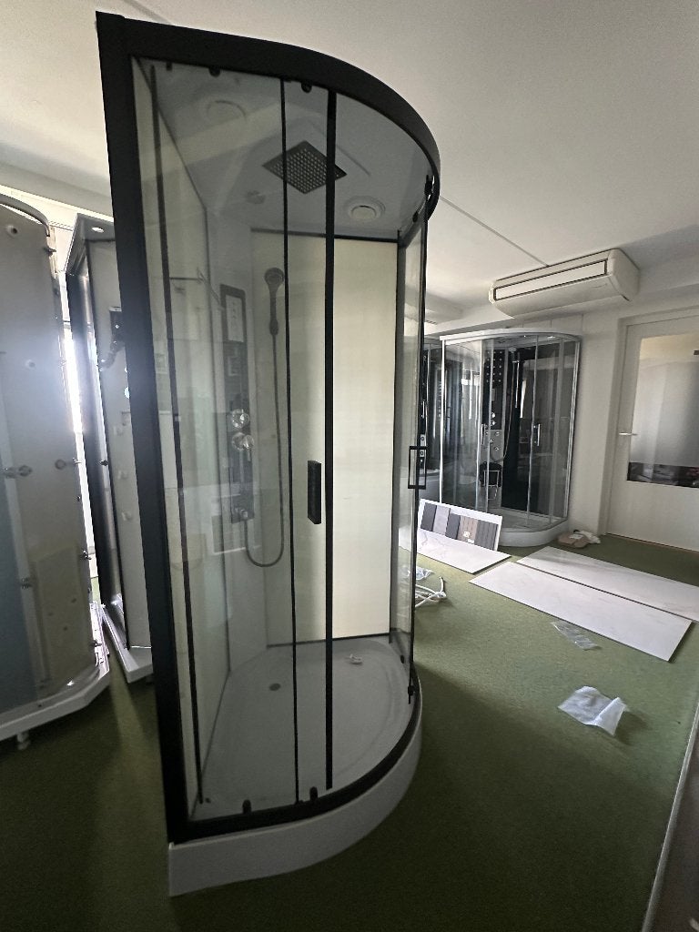 Complete Douchecabine 90x90 Zwart Profiel met Dak, Ophalen, Info@dealplein.nl, Nieuw, Douche
