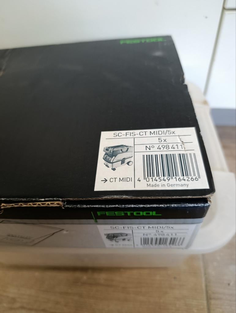 Nieuwe Festool CT MIDI stofzuigerzakken (5 stuks), Ophalen of Verzenden