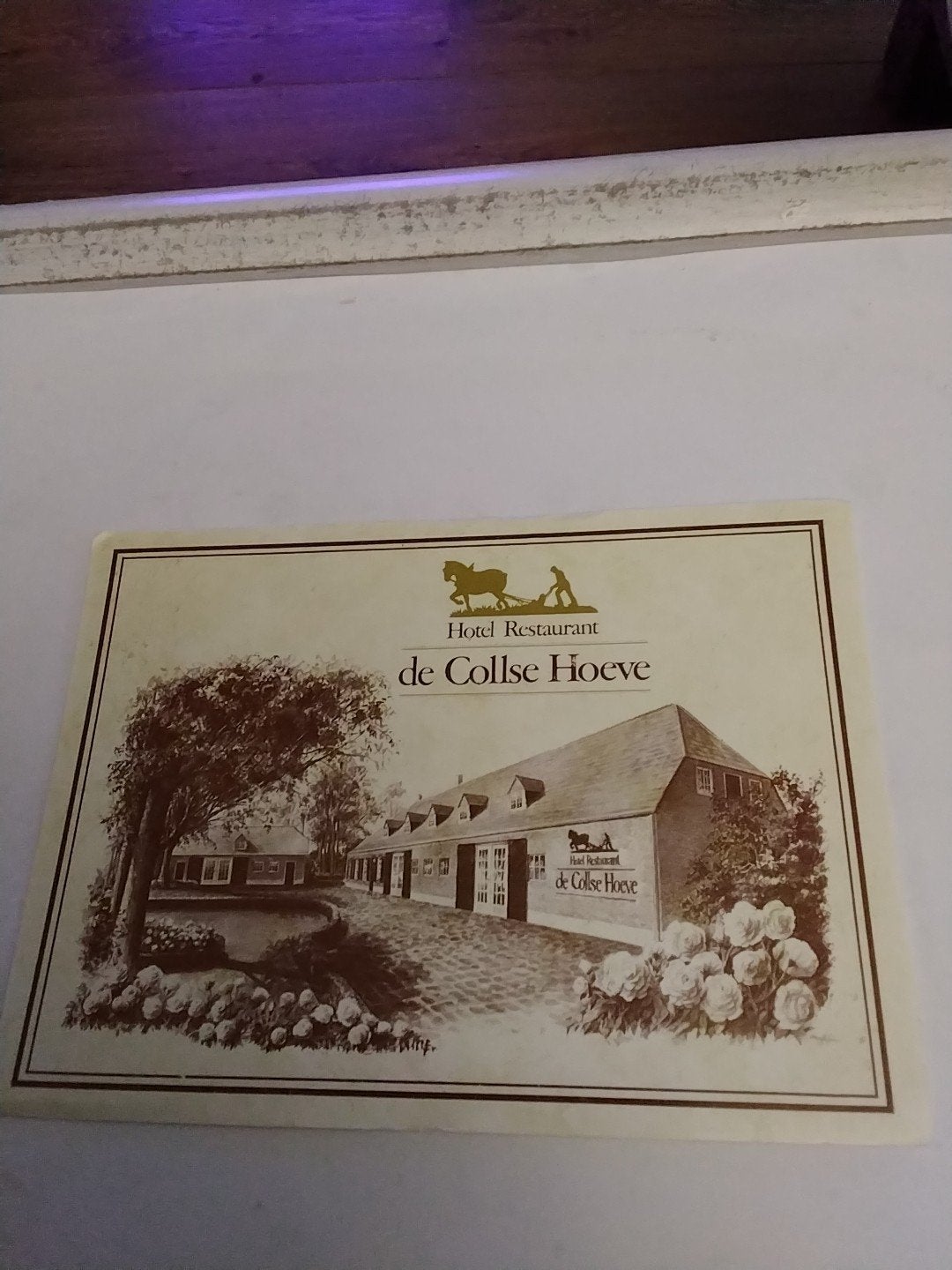 Ansichtkaart Hotel Restaurant de Collse Hoeve Nuenen, Verzamelen, Ophalen of Verzenden, 1980 tot heden, Ongelopen, Noord-Brabant