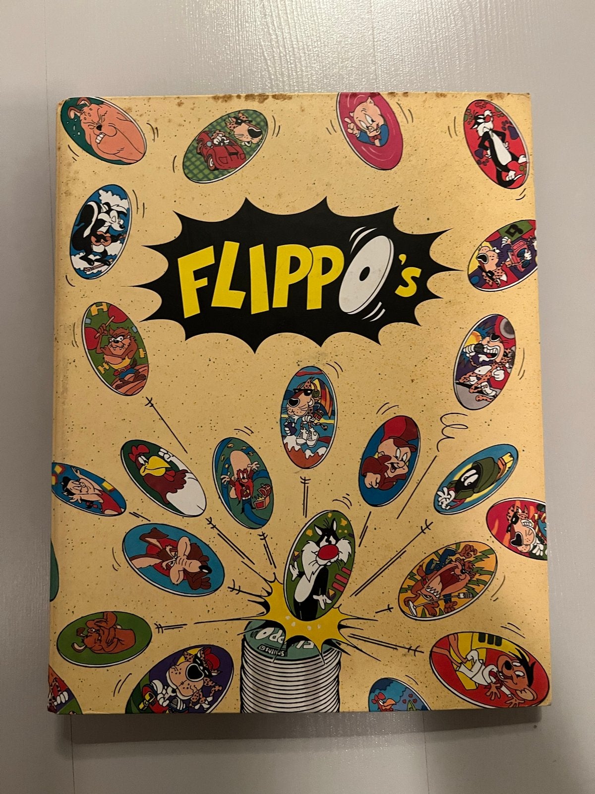 Flippo's (240st) verzamelmap met bijna complete collectie, Verzamelen, Ophalen of Verzenden, Looney Tunes, Map, Album of Poster
