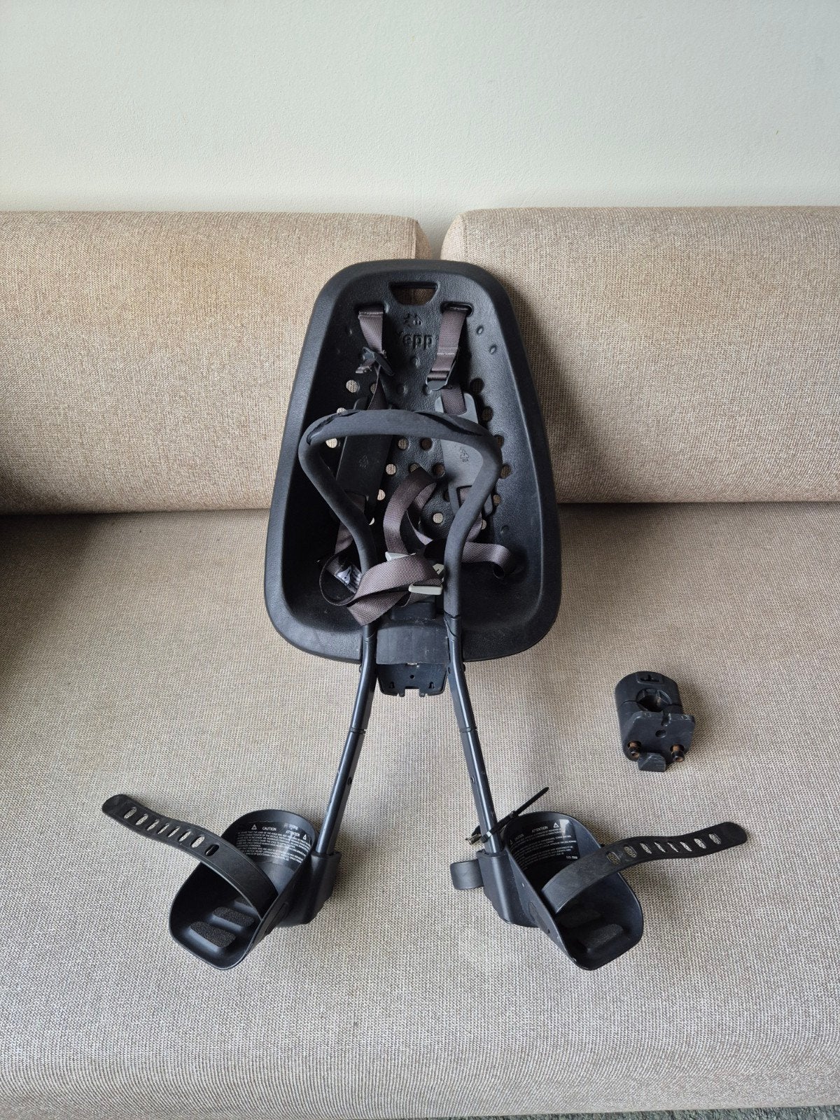 Yepp fietsstoeltje met Nijntje steun, adapter en windscherm, Fietsen en Brommers, Ophalen, Yepp, Voorzitje, 0 t/m 13 kg