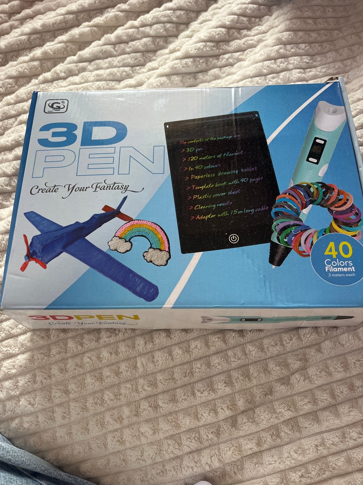 3D Pen Tekenset met Filament en Tekentablet, Gebruikt, Meerkleurig, Ophalen of Verzenden, Kunststof